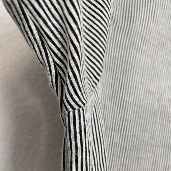 Urban Romantics • Neutral Pinstriped Buttoned Long Sleeve Shirt - Picture 8 of 13